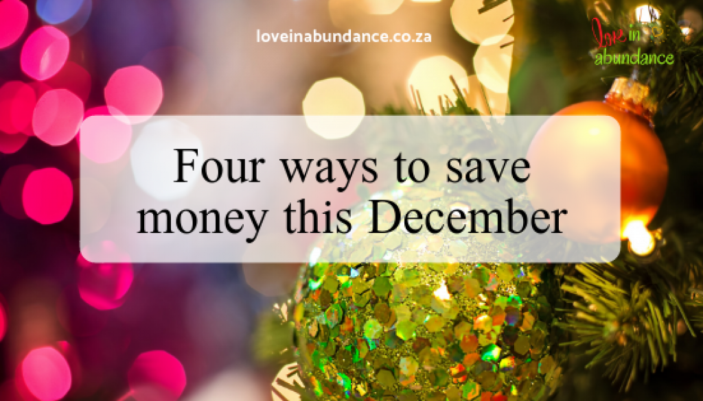 Four ways to save money this December